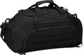 UNISTRENGH 3-Ways Tactical Military Nylon Men Holdall Weekend Travel Duffel Bag Backpack Messenger Shoulder Bags Rucksack Handbag (Black)