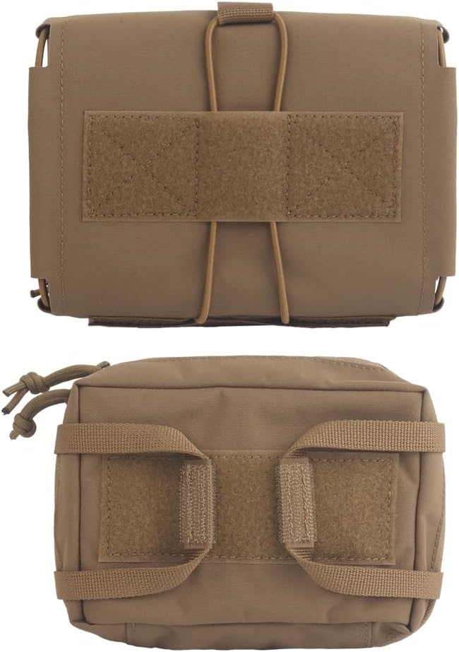 Tactical Medical Pouch - MOLLE IFAK &amp Trauma Kit Bag for First Aid Duty Belt EMT and Survival