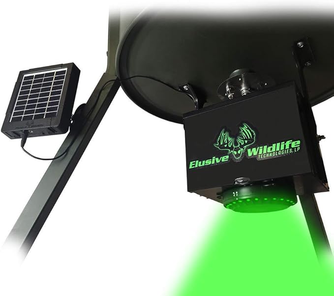 Elusive Wildlife Reaktor Universal Solar Power Pack for Security Camera Trail Camera Game Camera Compact Solar Panel with Rechargeable Battery &amp Mounting Bracket for Hunters 3 watt Panel 12V 6