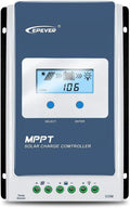 EPEVER 40A Solar Charge Controller MPPT Solar Panel Charge Controller 12V / 24V Auto Working Max PV 100V Solar Charge Battery Regulator with LCD Display for Gel Flooded Sealed Lithium Batteries