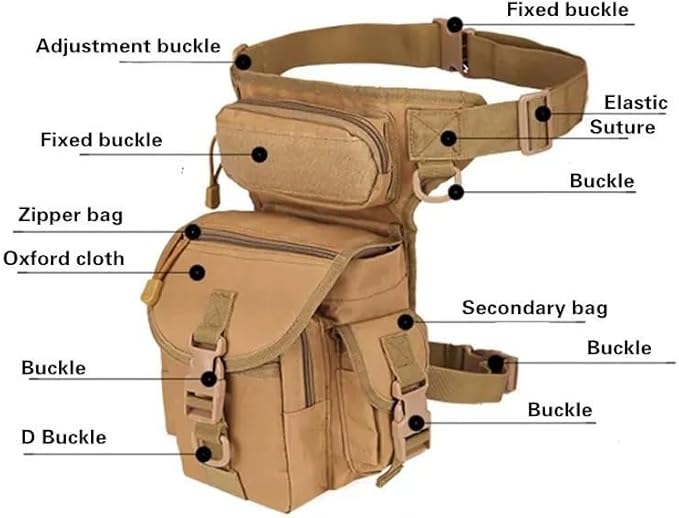 Military Tactical Drop Leg Bag Tool Thigh Pack Leg Rig Utility Pouch Outdoor