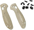 1Pair Micarta Scale Handle Fits for Griptilian Mini 555 556 557 with 3 Sets Screws DIY Replacement Accessory