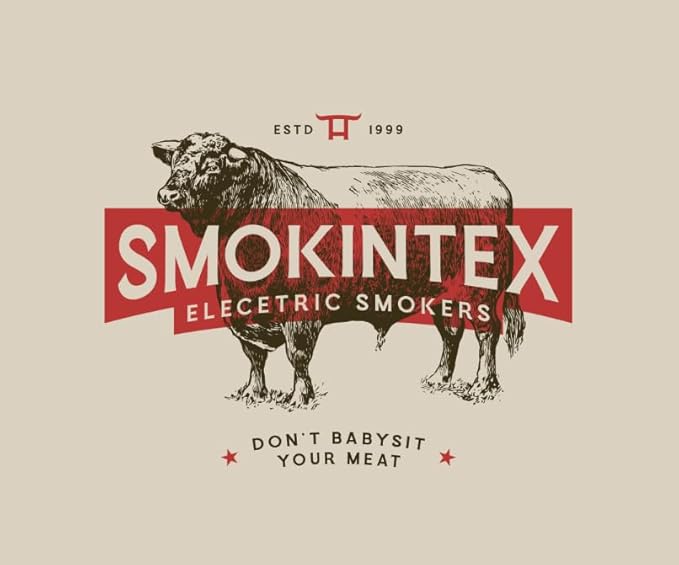 SmokinTex 'The OG' Electric Smoker - Spacious &amp Insulated Stainless Steel Meat Smoker with 700W Heating &amp Temperature Control for BBQ Jerky Vegetables