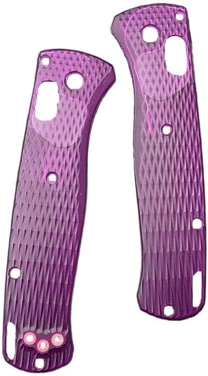 1 Pair Custom Acrylic Scales Handle Fits for Bugout 535 DIY Making Accessory(Yellow)