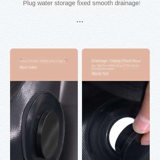 Upgraded Portable Shower Pan 31.5×31.5 Foldable Camping Shower Base &amp Floor with Detachable Drain Pipe Ideal for Camping RV Outdoor Indoor Portable Shower Stall