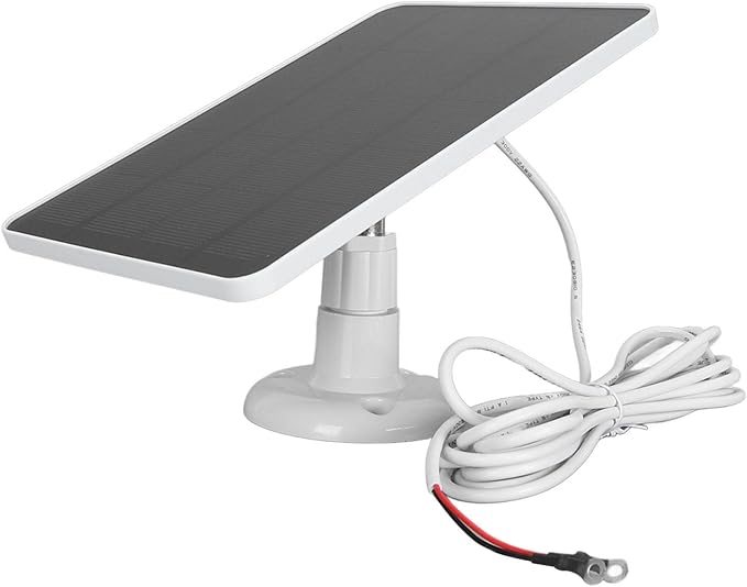 JTLB Solar Panel Camera Charger 10W Video Doorbell Solar Panel Charger for Google Nest for Doorbell 2K Camera for Ring Video Doorbell 2 for Doorbell 3 (CSP4W-O-W)