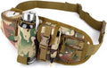 Muddy Meadows Tactical Camouflage Belt Bag EDC Pack Molle Bum Bag Waterproof with Zip for Outdoor Use Muddy Meadows Brown Einheitsgröße Waist pack Outdoor bag Tactical belt bag