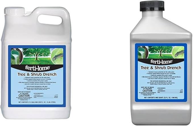 Fertilome 10208 2.5 Gal Tree &amp Shrub Insect Drench and Fertilome 11206 32 oz Tree &amp Shrub Drench Bundle
