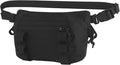Zhongren Tactical Drop Waist Pouch Adjustable Waist Belt Bag Molle Tool Pouch with Hook and Loop for Tactical Vest Chest Rig (Black)