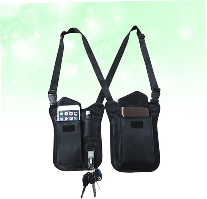 Yardwe Carry Bag for Men Women Nylon Armpit Bag Hidden Underarm Shoulder Pack Anti-Theft Compact Tactical Pouch with Adjustable Strap