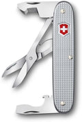 Victorinox Companion Slim Alox Pocket Tool 6 Functions Including Scissors Package Opener Screwdriver Swiss Made - Silver