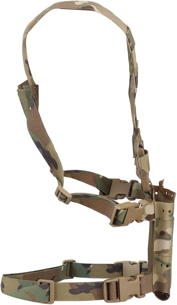 Tactical Pouches Chest Pack with Triple Magazine InsertMOLLE Chest Rig with Placard Hook Loop