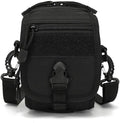 Outdoor Sports Hiking Sling Pack Camouflage Tactical Molle Shoulder Bag - Black