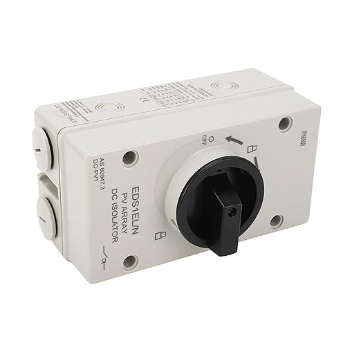 PV DC Isolator Switch 32A IP66 Rated Flame Retardant Photovoltaic Quick Switch for Solar and Wind Power Systems
