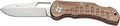 Beretta Bushbuck Folding Knife | 85mm Stainless Steel Blade with Walnut &amp G10 Handle | Compact Versatile Outdoor Hunting Knife