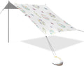 xigua Easter Egg Beach Tent Sun Shelter with Carrying Bag - Silver Coated Oxford Fabric Beach Canopy for Beach Camping Fishing - Includes Windproof Ropes Sandbags &amp Stakes