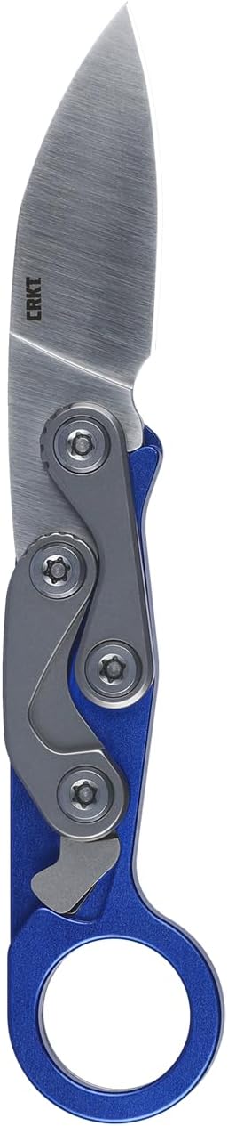 CRKT Provoke EDC Folding Knife with Kinematic: Morphing Karambit D2 Plain Edge Blade Aluminum Handle Pocket Clip 4050