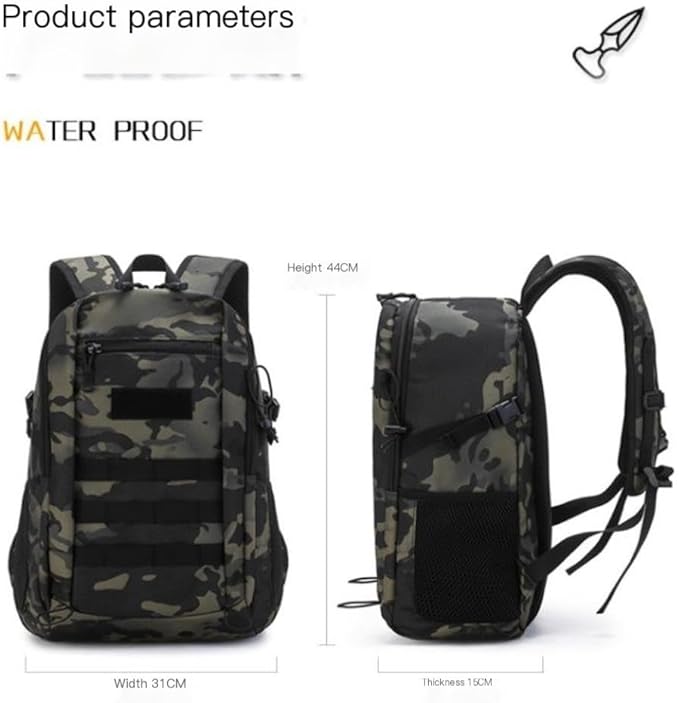 Tactical style backpack suitable for outdoor exploration and hiking with practicality -Can be given as a gift(Shape3)