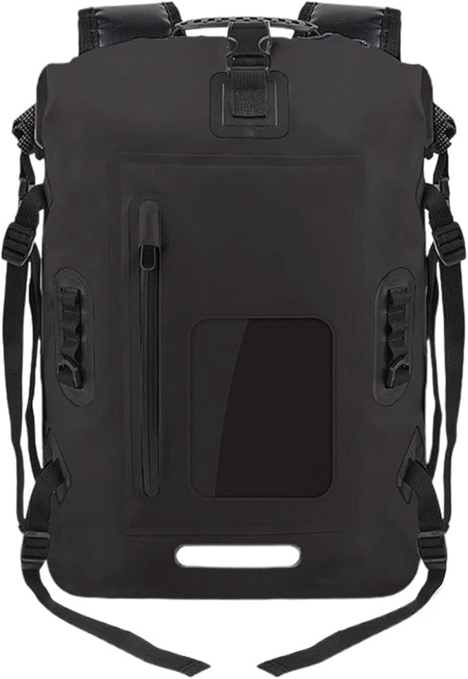 Waterproof Dry Bag 30L Waterproof Drift Bag Swimming Backpack Large River Trekking Shoulder Diving Wet Dry Rafting Canoeing Kayak PVC Camping Bag for SwimmingBoating(Black)