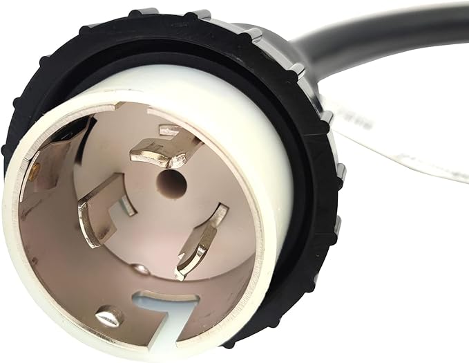 Parkworld 886283 Marine Shore Power 50A SS2-50 Plug Male to Generator Locking 30A L14-30 Receptacle Female