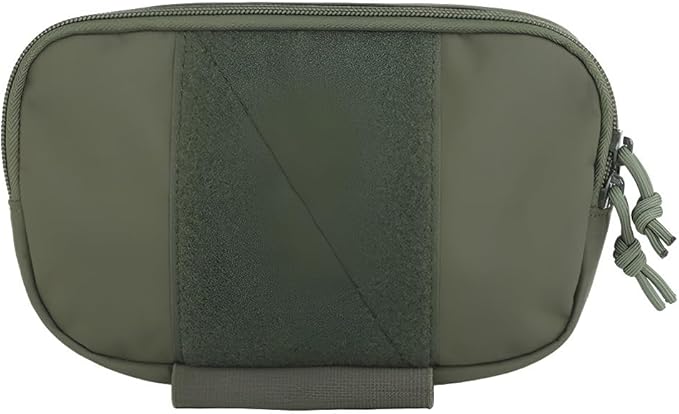 Small Multi-Purpose Task Bag Nylon Utility Pouch With Inner Hook-and-Loop Panel &amp Elastic Straps For Team Activities Tactical Games (25x16cm)