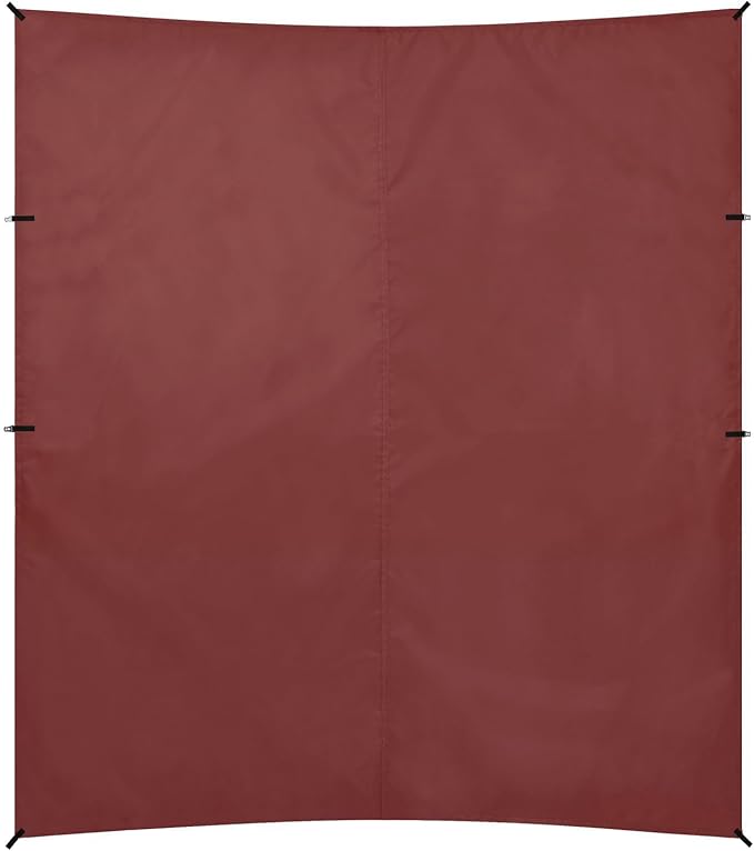 xigua Red-Brown Beach Tent Sun Shelter with Carrying Bag - Silver Coated Oxford Fabric Beach Canopy for Beach Camping Fishing - Includes Windproof Ropes Sandbags &amp Stakes