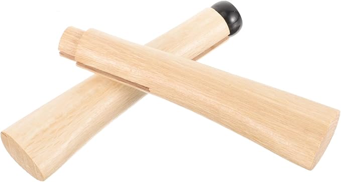 UKCOCO 2-Pack Wooden Axe Handle Replacement for Hatchets Sturdy Qiangmu Wood Anti-Slip Grip for Camping and Outdoor Wood Splitting