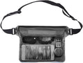 Waterproof Dry Bag Waterproof Dry Bag Handbag Minimalist Handheld Makeup Bag One Shoulder Waterproof Swimming Bag Outdoor Travel Small Toilet Bag for SwimmingBoating(Black Style B)