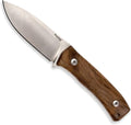 LionSTEEL M4 Fixed Blade FatCarbon Glow in the Dark Carbon Fiber Handle Scales Full Extended Tang Construction M390 Steel Blade Triple Stitched Leather Sheath KAVISO Exclusive