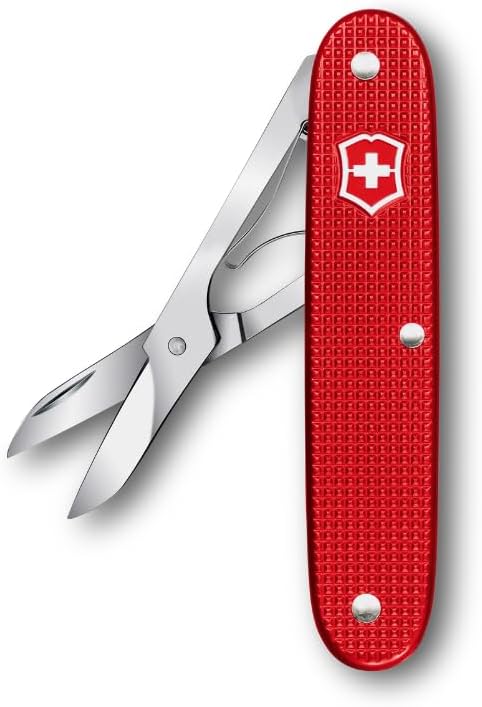 Victorinox Companion X Alox Pocket Tool with Precision Scissors Single Function Tool Compact Lightweight Swiss Made - Red
