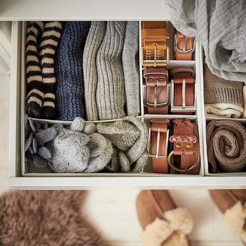 SKUBB Storage Organiser White Set Of 6