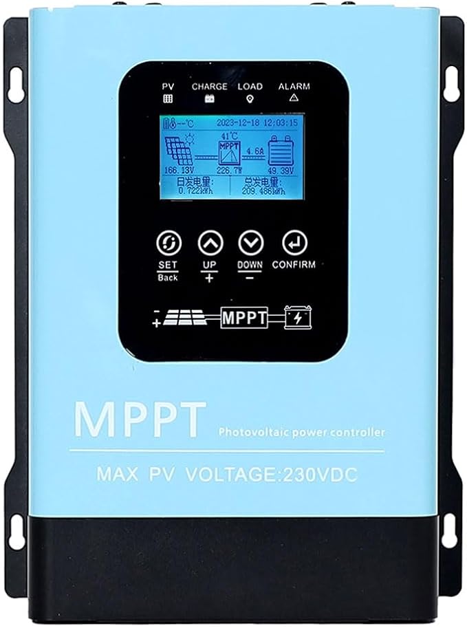 Y&ampH 120A MPPT Solar Charge Controller12V 24V 36V 48V 60V 72V 84V 96V Solar Battery Regulator PV Max 230V for Sealed Lead Acid Gel and Lithium Battery