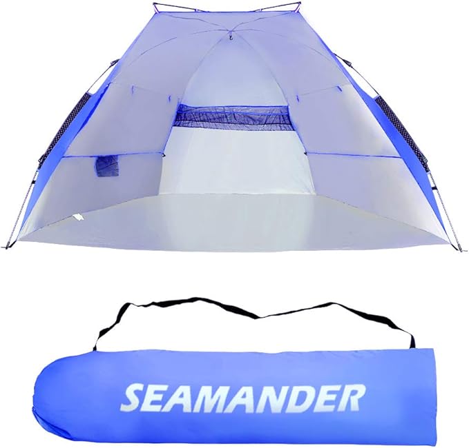 Seamander Beach Tent Sun Shelter Camping Festival Fishing Easy Set Up Beach Tent XL