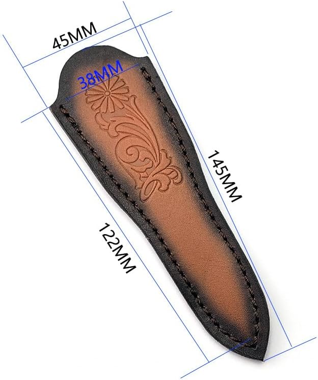 1PC Knife Sheath Handmade Leather Knife Scabbard for Tea Tools