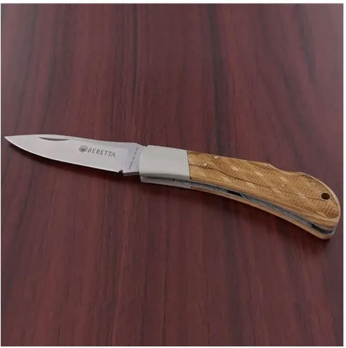 BERETTA Multi-Use Corrosion-Resistant Stainless Steel Razor Sharp Outdoor Pocket Folding Hunting Knife