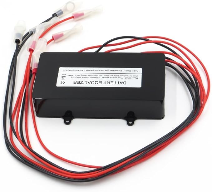 Battery Equalizer HA02 48V Batteries Voltage 4 x 12V DC Inverter Balancer Lead Acid Battery Charger Regulators Connected Series (4 X 12V)
