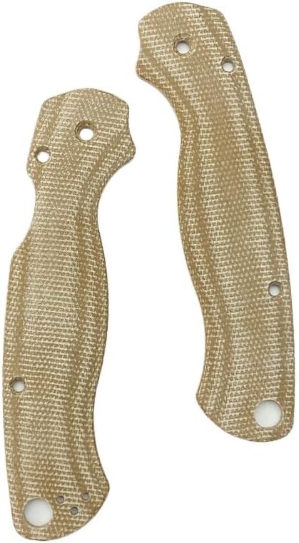 1 Pair Micarta Scales Replacement Fits for C81 Paramilitary 2 Premium Custom Handle Patch DIY Accessory(Gray)