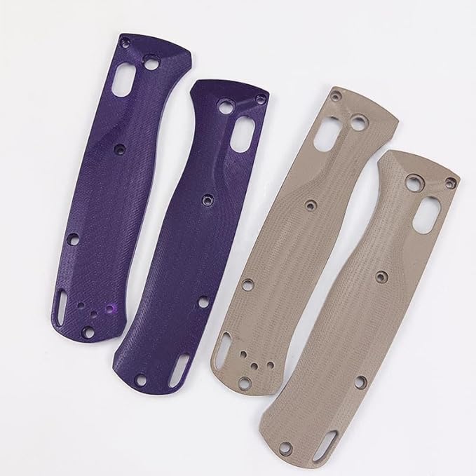 1 Pair G10 Scales in Khaki Color is Suitable for Bugout 535 Blank DIY Handle Patch Replacement