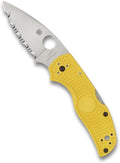 Spyderco Native 5 Salt Knife with 2.95 Corrosion-Resistant LC200N Steel Blade and Lightweight Yellow FRN Handle - SpyderEdge - C41SYL5