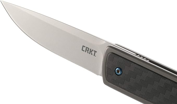 CRKT Symmetry Folding Everyday Carry Knife: Plain Edge Folder with Liner Lock Everyday Carry Folded Knife with IKBS Ball Bearing Pivot System and G10 Handle 7190