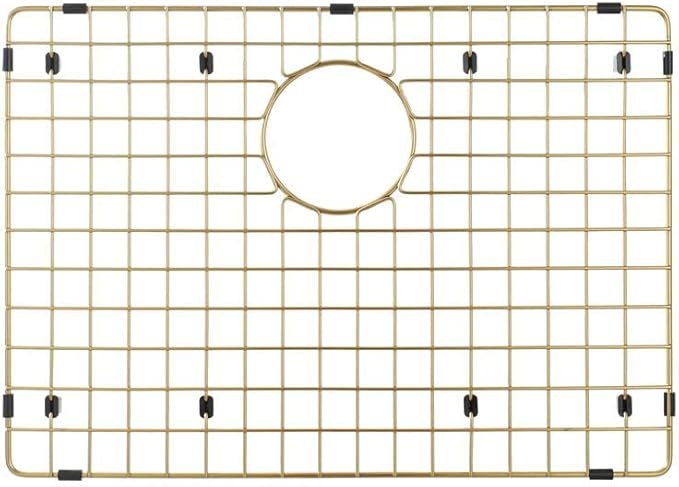 STARSTAR Workstation Ledge Topmount/Drop-in Single Bowl Satin Matte Stainless Steel Kitchen/Yard/Bar/Laundry/Office Sink With Grid Colander Cutting Board Strainer (25x22x10 Gold)