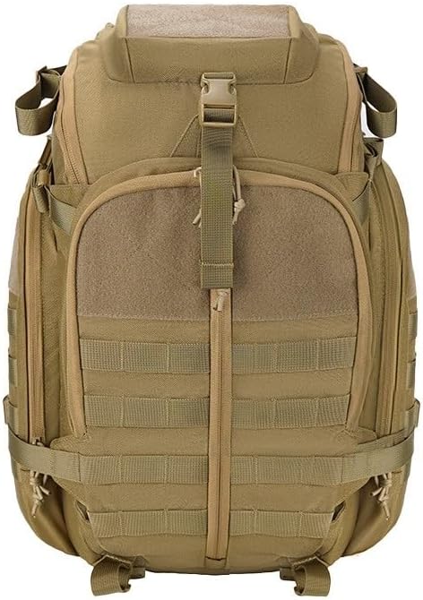 Tactical Backpack Military Molle Hiking 36-55L Outdoor Multifunctional Men's Mountaineering Khaki