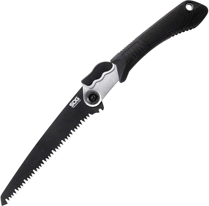 SOG FastHawk- Lighter Faster Agile Throwing Hatchet Versatile Survival Tactical Axe &amp Folding Saw - Wood Saw Hand Saw Pruning Saw and Camping Saw