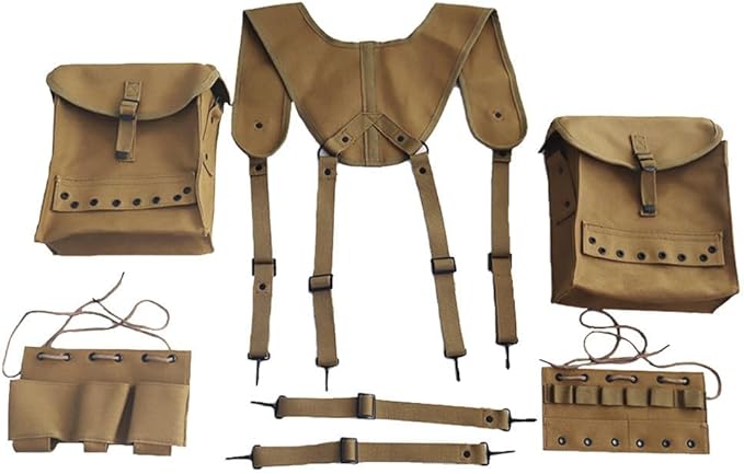 Replica WW2 WWII US Individual Medic Combat Equipment Field Kit Backpack Combination