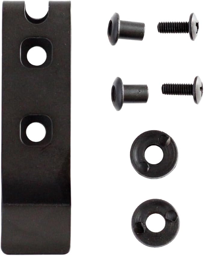 1PC Pocket Clip with 2 Sets Screws Fits for Knife Sheath Custom Stainless Kydex Clip Waist Clip for Small Straight Knife