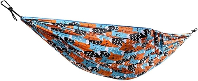 Portable Hammock Portable Outdoor Hammock Anti-Rollover Hammocks for Backpack Camping Backyard for Backpacking Beach (Color : Orange)