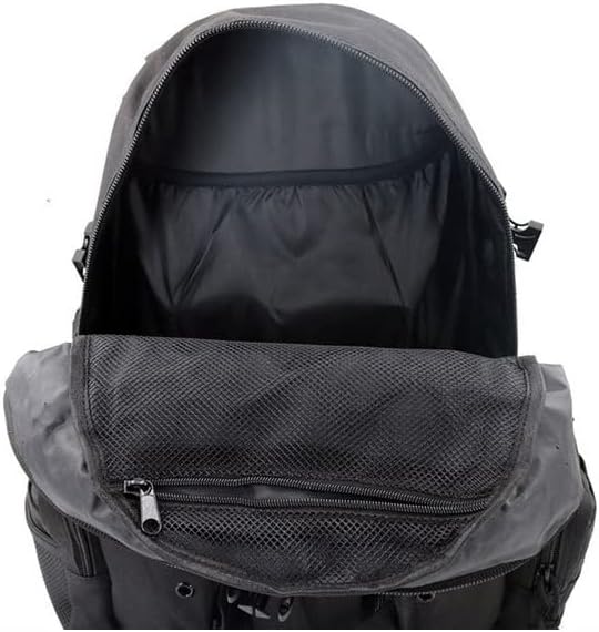 Outdoor Sports Pack Hiking Bag Tactical Rucksack Camo Knapsack Combat Camouflage Tactical Molle Backpack - Black