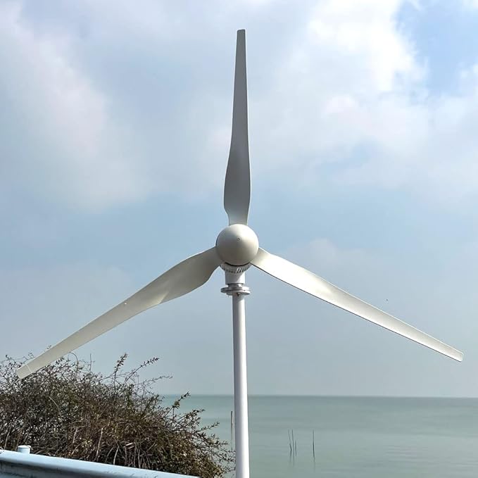 3000W 48V Wind Turbine Generator with Hybrid MPPT Controller 3KW Permanent Magnet Generator for Homeuse 3 Blades Free Energy Windmill (with MPPT Controller)