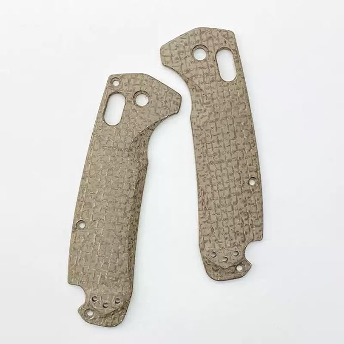 1 Pair Micarta Scales in Sand Color Fits for North Fork 15031 Handle Patch DIY Replacement Accessory