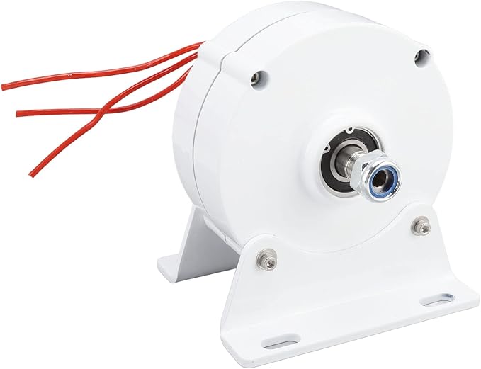 Three Phase Alternator DIY 6000W 12V 24V 48V Gearless Permanent Magnet Low Speed 750 RPM Aluminum Alloy H Class Insulation Energy Saving AC Alternator for Vertical Horizontal Wind Turbine(12V)